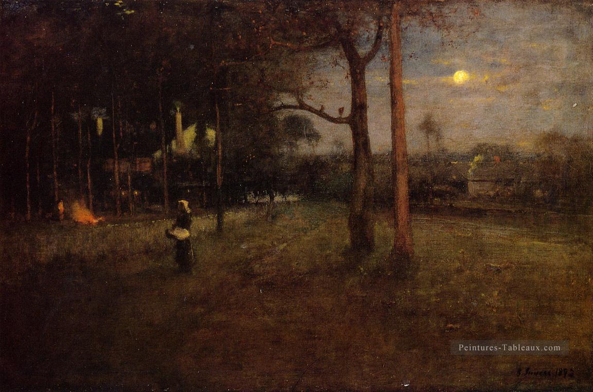 Clair de lune Tarpon Springs Floride paysage Tonalist George Inness Peintures à l'huile